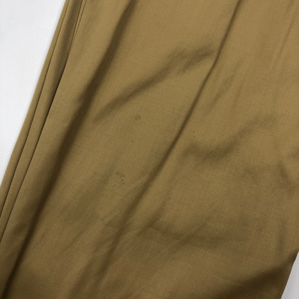 Polo Ralph Lauren Mens 38 Tan Wool Dress Pants Made in Italy Straight Leg Chino - Picture 8 of 13
